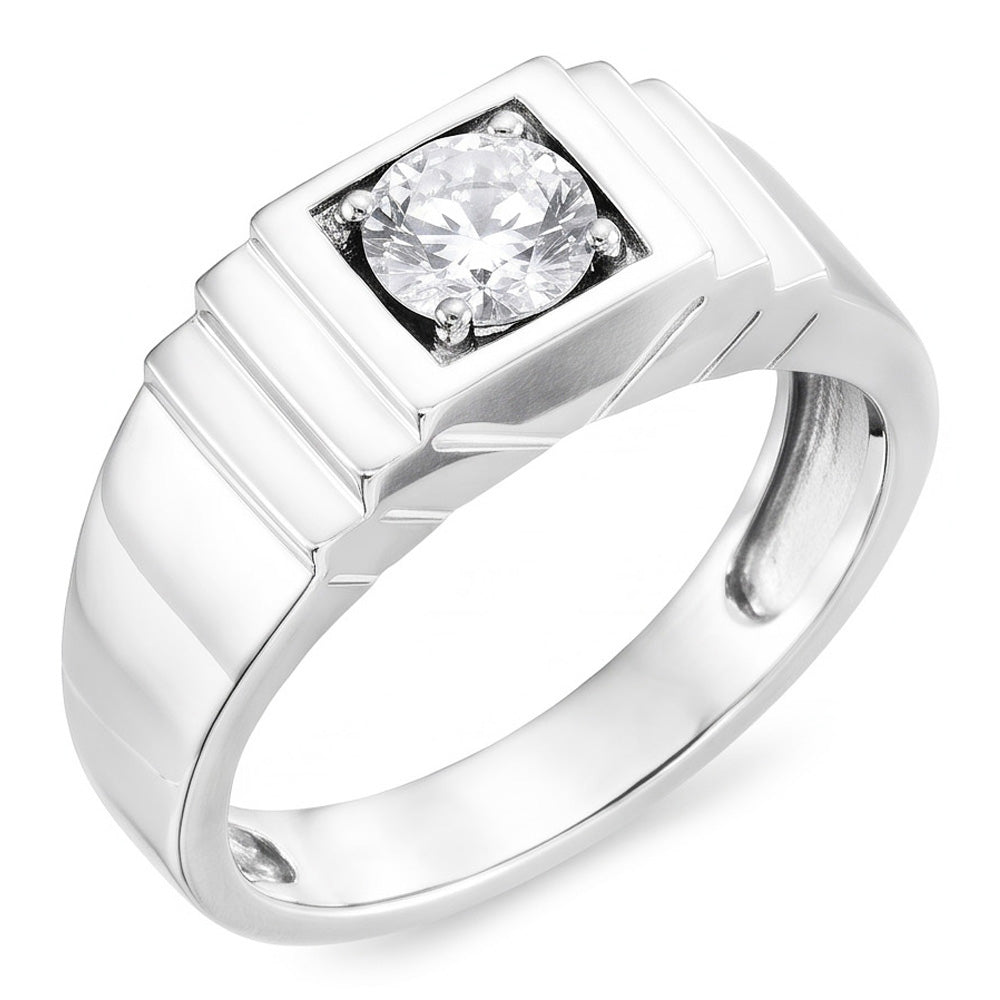 Fine Diamond Old Mine Cut Solitaire Ring 2 ct – 14 Karat White