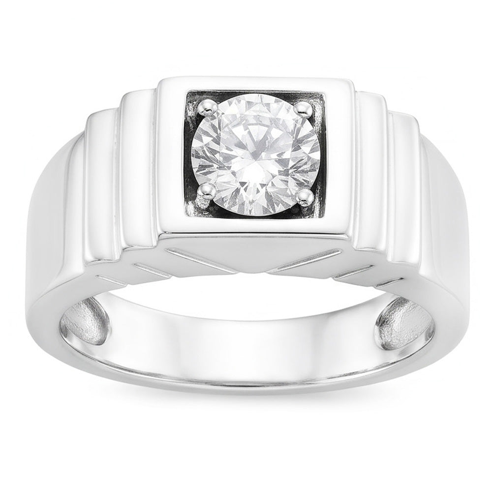 Fine Diamond Old Mine Cut Solitaire Ring 2 ct – 14 Karat White