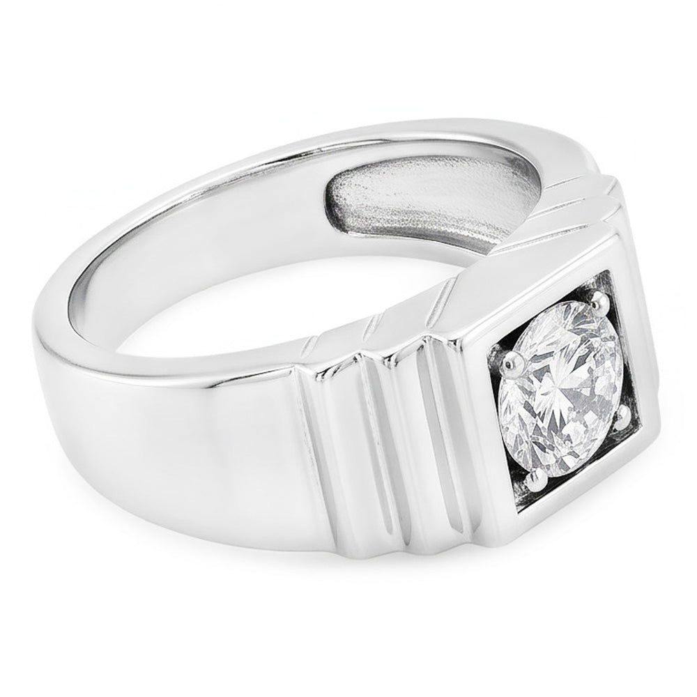 Fine Diamond Old Mine Cut Solitaire Ring 2 ct – 14 Karat White