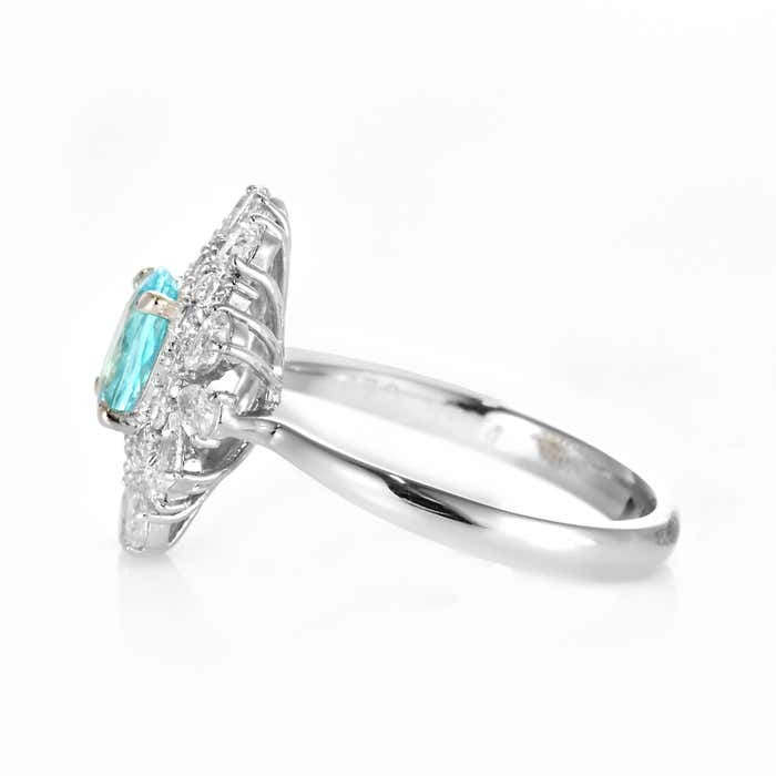 Floral Halo Paraiba Cocktail Ring