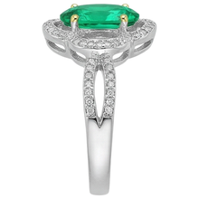 Exquisite Emerald Gemstone Ring 1.50 ct – profile view