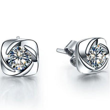 Flower Style 1.00 Carats Real Diamonds Studs Earrings White Gold 14K