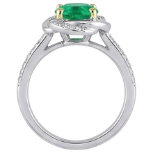 Handcrafted Gemstone Ring 1 ct – back view