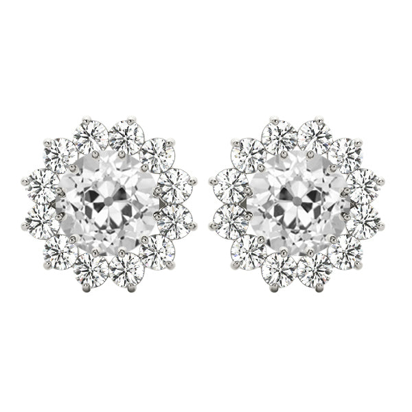 Authentic Brilliant Diamond Stud Earrings – main view