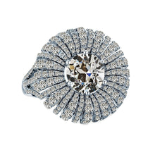Fine Diamond Halo Setting Ring 2-ct 14K White Gold – main view
