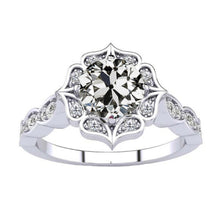 Diamond Halo Ring 1.50-ct 14K White Gold – main view