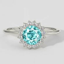 Flower Style Paraiba Cocktail Ring