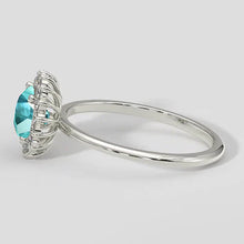 Flower Style Paraiba Cocktail Ring