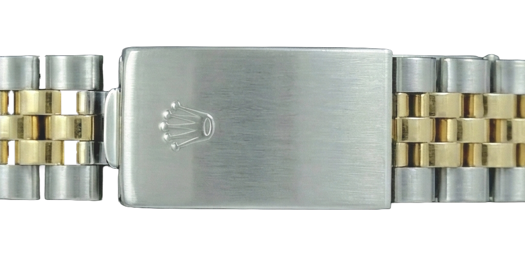 Fluted Bezel Champagne Stick Dial Rolex Date Women Watch Jubilee