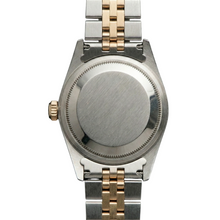 Fluted Bezel Rolex Ss & Gold Baguette Natural Earth Mined Diamond Dial Datejust Watch