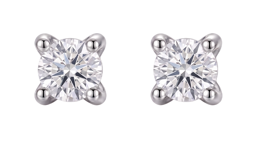 GIA Certified Ladies Studs Earring Prong Set 2.16 Ct Round Genuine Natural Earth Mined DIAMOND ( NOT LAB GROWN )s White Gold