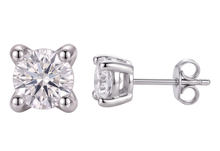 GIA Certified Ladies Studs Earring Prong Set 2.16 Ct Round Genuine Natural Earth Mined DIAMOND ( NOT LAB GROWN )s White Gold