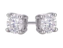 GIA Certified Ladies Studs Earring Prong Set 2.16 Ct Round Genuine Natural Earth Mined DIAMOND ( NOT LAB GROWN )s White Gold