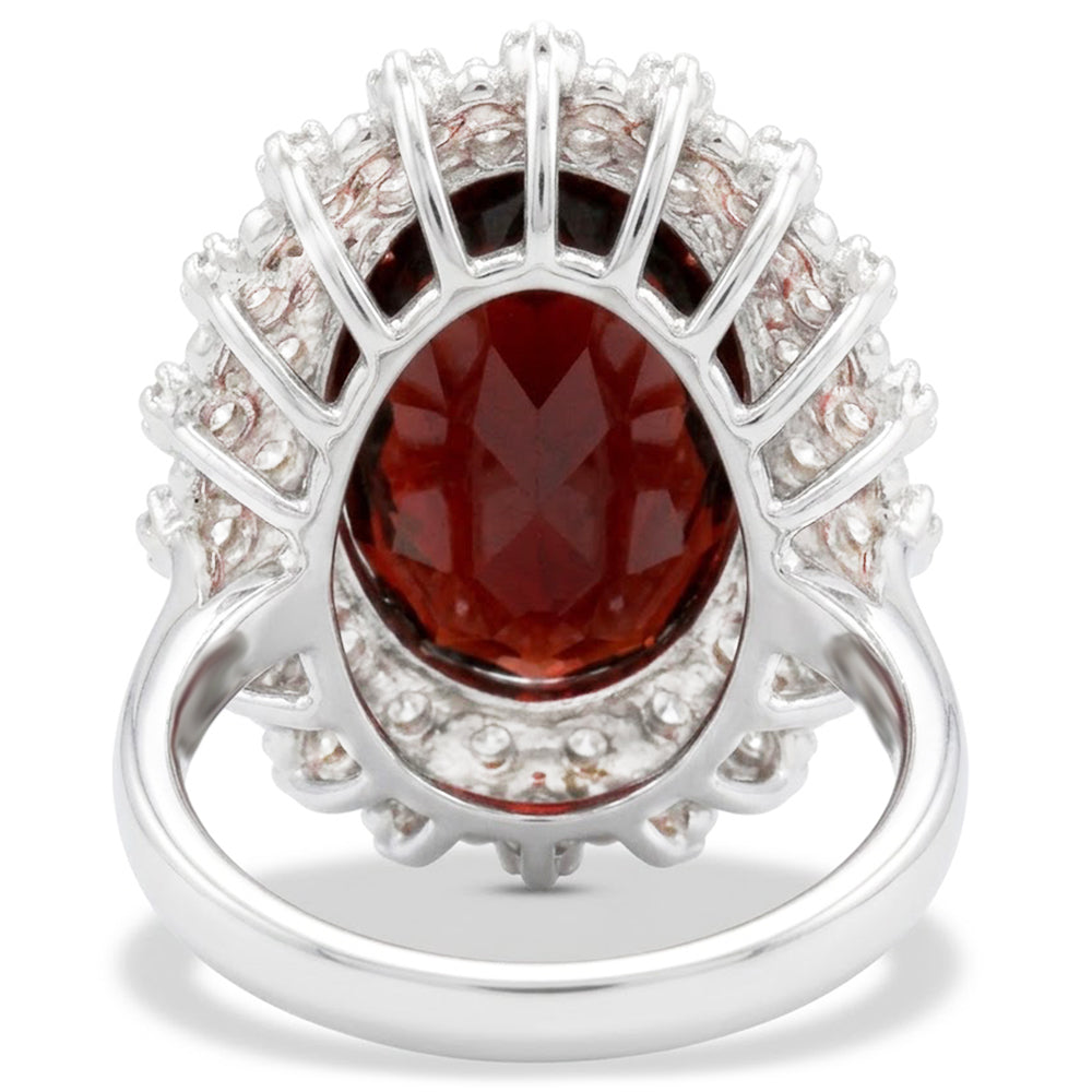 Garnet Birthstone Cocktail Ring