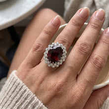 Garnet Birthstone Cocktail Ring