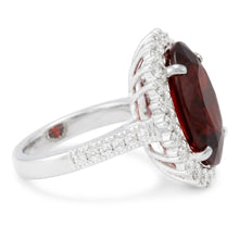Garnet Gemstone Women's Cocktail Ring