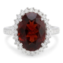 Garnet Gemstone Women's Cocktail Ring