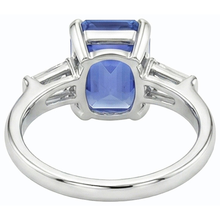 natural emerald sapphire 2.50ct ring side angle