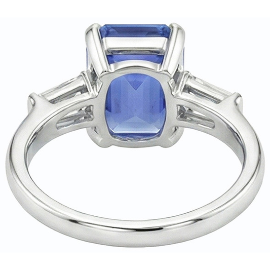 natural emerald sapphire 2.50ct ring side angle