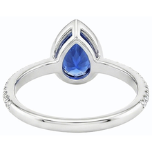 Gemstone Bezel Set Blue Sapphire Ring & Natural Earth Mined Diamonds 3.50 Carats