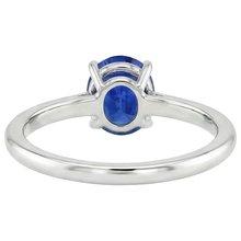 Gemstone Ceylon Sapphire Engagement Ring Oval Cut 2 Carats Prong Set