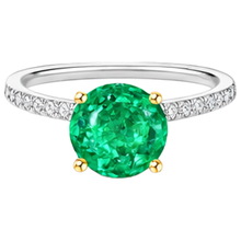 Handcrafted Gemstone Ring 3 ct – top view