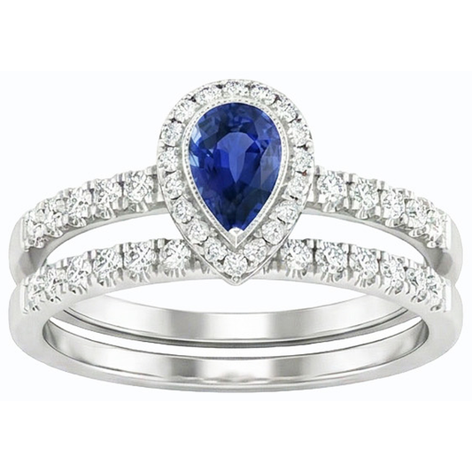 natural round sapphire 2.50ct ring side angle