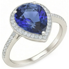natural round sapphire 5ct ring side angle