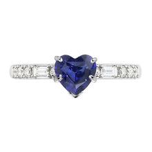 natural round sapphire 2.50ct ring close up detail