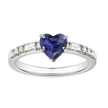 natural round sapphire 2.50ct ring top view