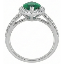 Gemstone Ring 14K Marquise Green Emerald & Round Natural Earth Mined DIAMOND ( NOT LAB GROWN )s 3.35 Ct.