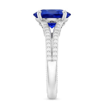 Gemstone Ring Heart Cut Sri Lankan Sapphire 4.50 Carats Filigree Shank