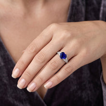 Gemstone Ring Heart Cut Sri Lankan Sapphire Butterfly Style 3 Carats