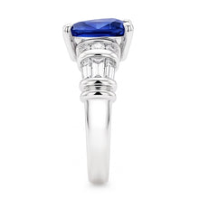 Gemstone Trillion Sapphire Ring Baguette & Round Natural Earth Mined Diamonds 2.50 Carats