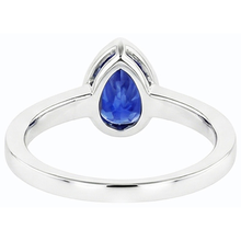 Gemstone Wedding Ring Bezel Set Blue Sapphire & Natural Earth Mined Diamonds 3 Carats