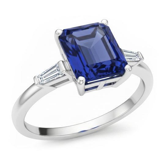 Genuine 11 Ct Big Sapphire Ring