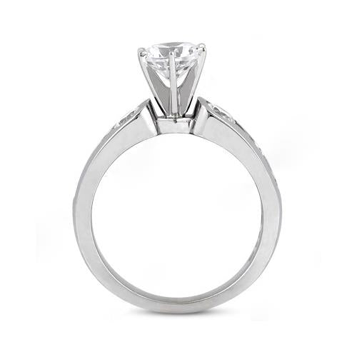 Genuine 1.75 Ct. Diamonds Three Stone Ring Engagement White Gold Jewelry