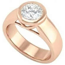 Genuine 2 Ct. Natural Earth Mined Diamond Solitaire Rose Gold Ring Jewellery New