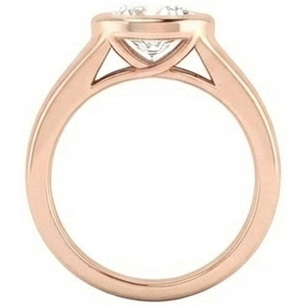 Genuine 2 Ct. Natural Earth Mined Diamond Solitaire Rose Gold Ring Jewellery New