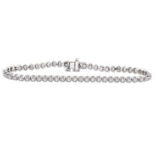 Genuine 2.75 Carats Small Round Cut Diamonds Women Tennis Bracelet Gold 14K