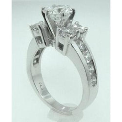 5 Ct. Natural Earth Mined Diamond Wedding Ring White Gold 14K Women Jewellery New