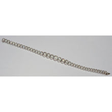 Genuine 8.80 Carats Diamond Tennis Bracelet Vs Graduated Bezel