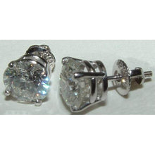 Genuine Big Diamond Stud Earring Diamond Earring Platinum