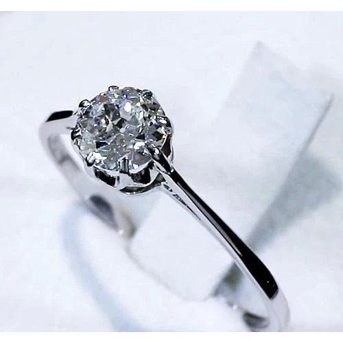 Genuine Classic Old Miner Diamond Solitaire Ring