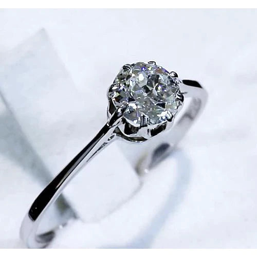 Genuine Classic Old Miner Diamond Solitaire Ring