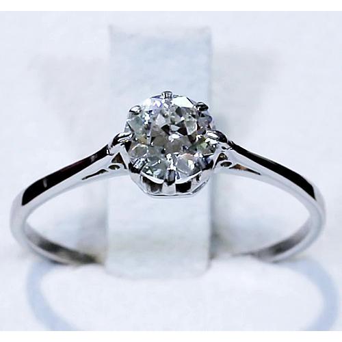 Genuine Classic Old Miner Diamond Solitaire Ring