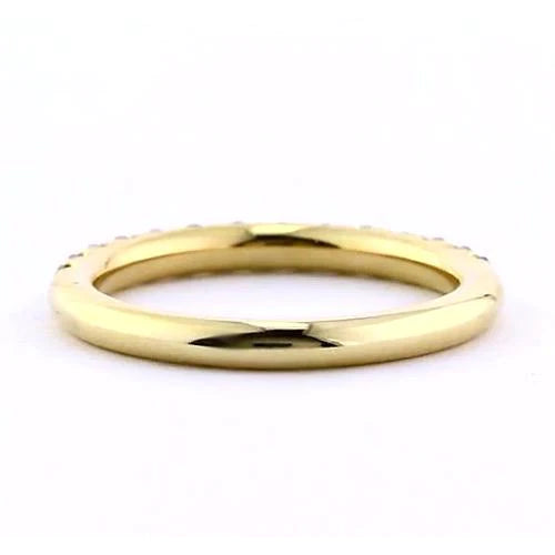 Genuine Comfort Fit Diamond Anniversary Band 0.50 Carats Yellow Gold Jewelry