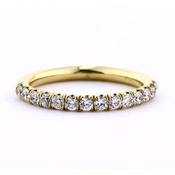 Genuine Comfort Fit Diamond Anniversary Band 0.50 Carats Yellow Gold Jewelry