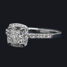 Cushion Halo Ring 1.34 Carats