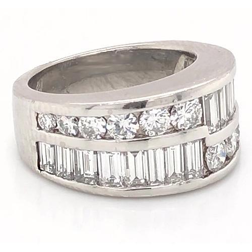 Genuine Diamond Anniversary Band 4 Carats Prong Setting Men Jewelry New3